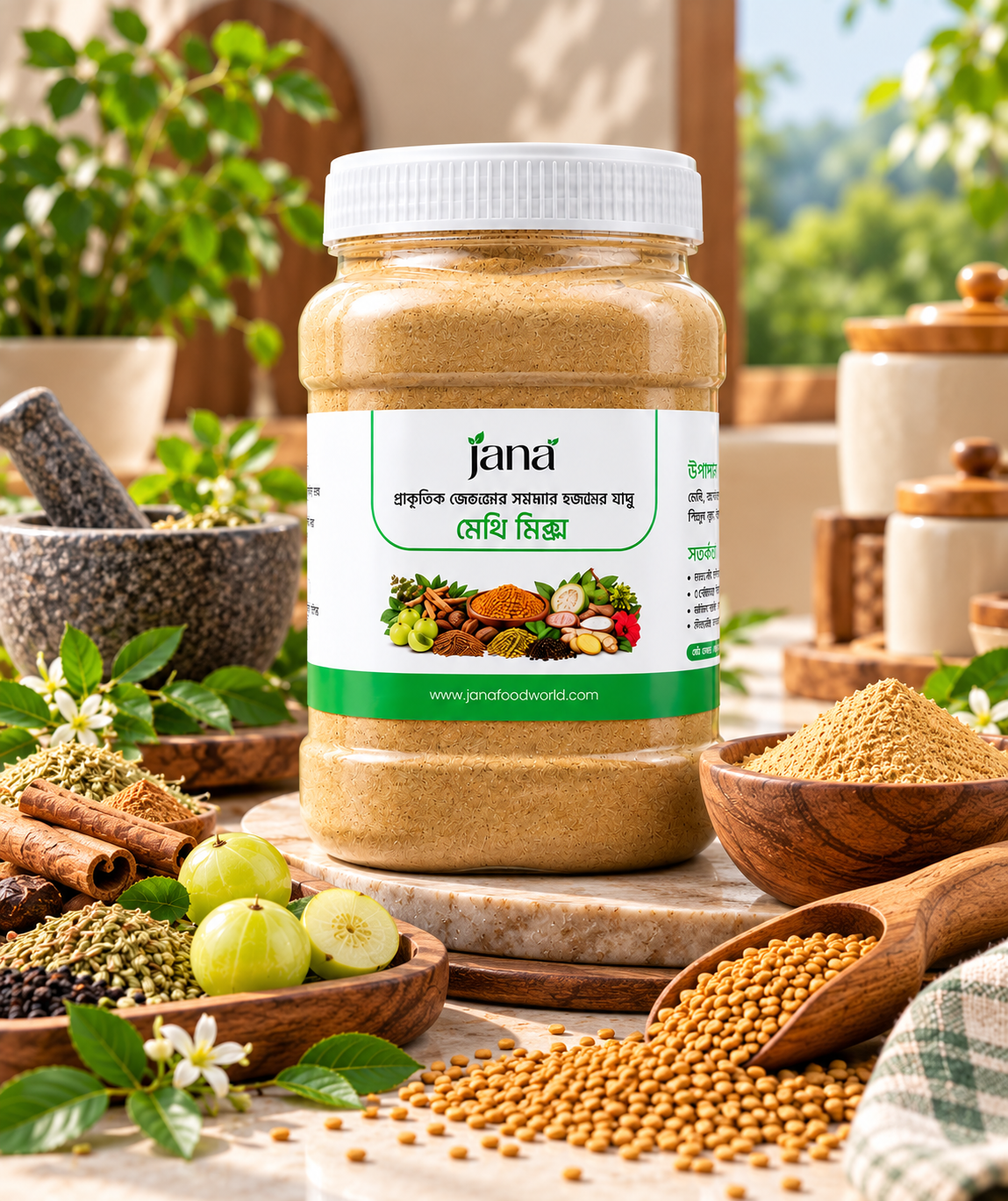 Artisanal Fenugreek Spice Blend Jar